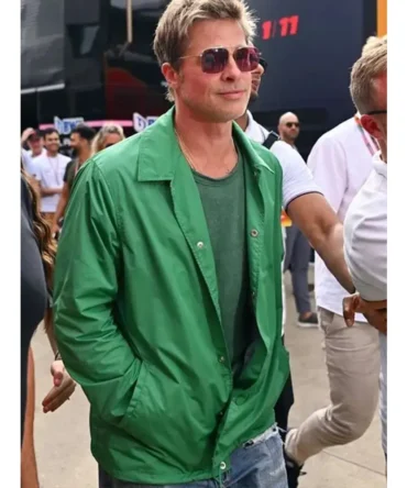 F1 2025 Brad Pitt Green Jacket
