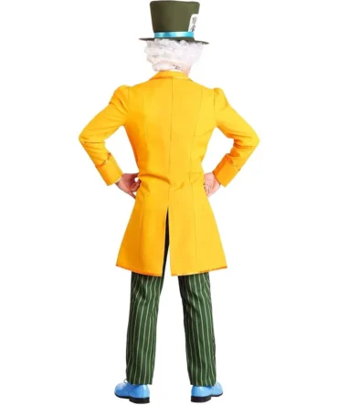 Halloween Classic Mad Hatter Yellow Costume Coat