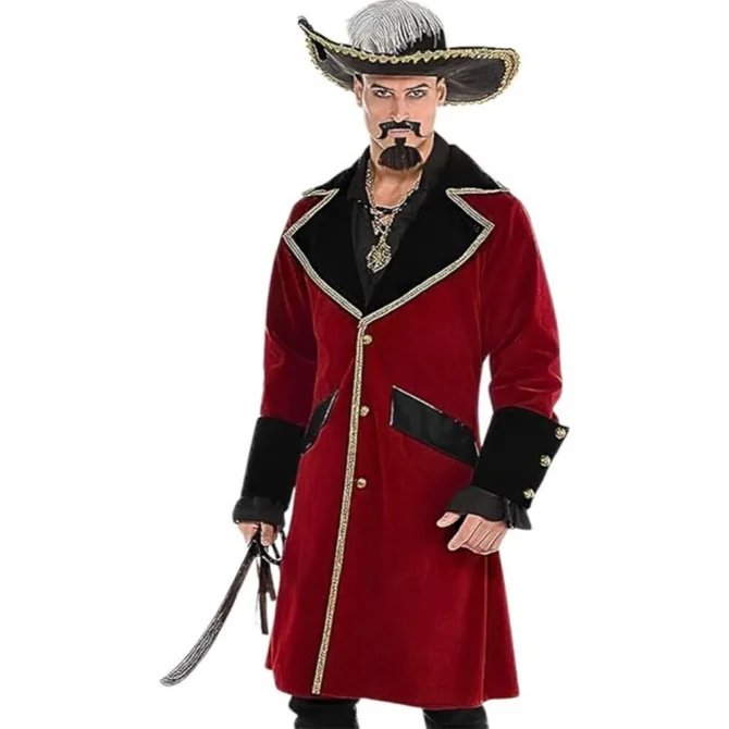 Halloween Jack Sparrow Red Coat