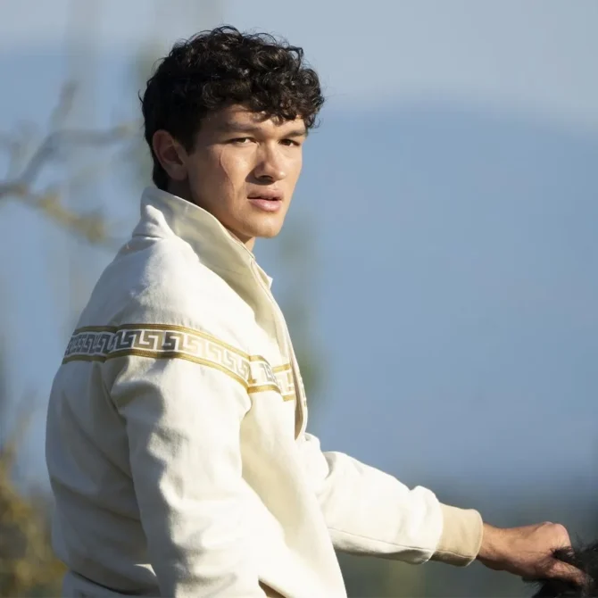 Luke Castellan Percy Jackson and the Olympians White Jacket
