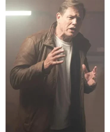 Michael Paré Halloween 2025 John Parker Brown Leather Jacket