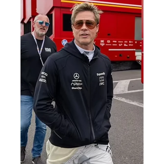 Sonny Hayes Movie F1 2025 Brad Pitt Black Hoodie