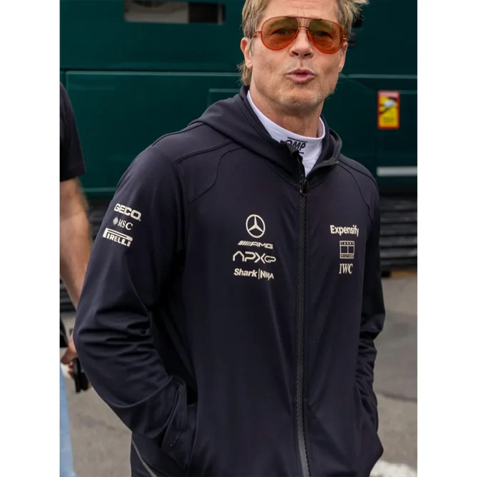 Sonny Hayes Movie F1 2025 Brad Pitt Black Hoodie